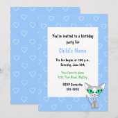 Invitation à l'anniversaire de la fête des enfants (Devant / Derrière)