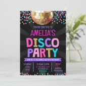 Invitation à l'anniversaire de la fête Disco (Debout devant)