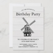 Invitation à l'anniversaire de la fête du moulin à (Devant)