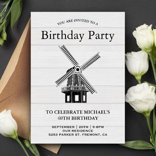 Invitation à l'anniversaire de la fête du moulin à