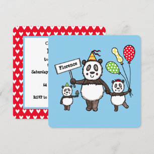 Invitation à l'anniversaire de la fête du Panda