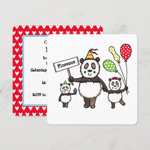 Invitation à l'anniversaire de la fête du Panda