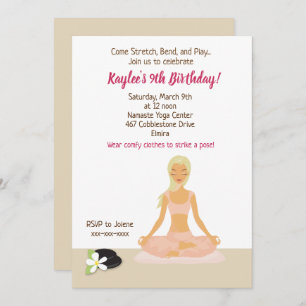 Invitation à l'anniversaire de la fête du Yoga