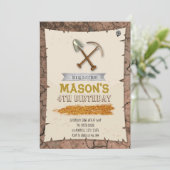 Invitation à l'anniversaire de la fête Gold (Debout devant)