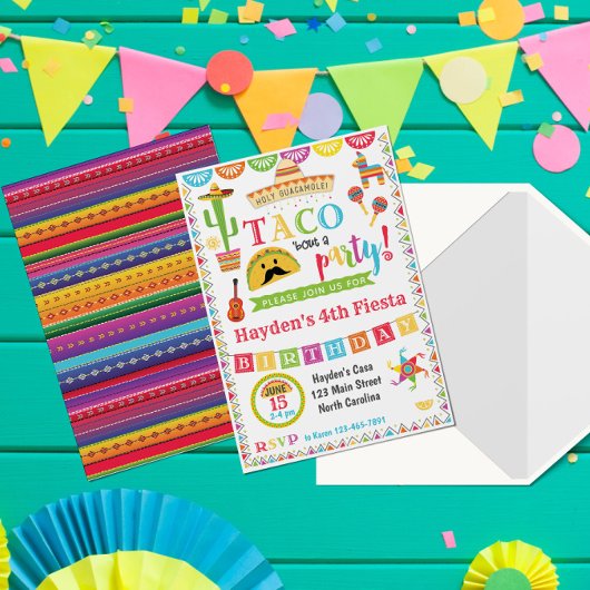 Invitation à l'anniversaire de la fête mexicaine
