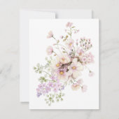 Invitation à l'anniversaire de la fête rose (Dos)