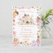 Invitation à l'anniversaire de la fête rose (Debout devant)