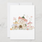 Invitation à l'anniversaire de la fête rose (Dos)