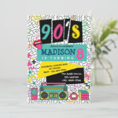 Invitation à l'anniversaire de la fête thématique  (Debout devant)