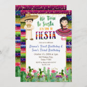 Invitation à l'anniversaire de la Fiesta de Cactus (Devant / Derrière)