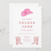 Invitation à l'anniversaire de la fille (Devant / Derrière)