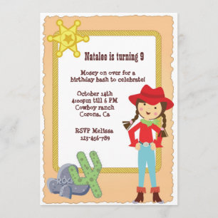 Invitation à l'anniversaire de la fille