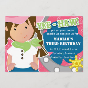 Invitation à l'anniversaire de la fille