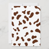 Invitation à l'anniversaire de la fille (Dos)