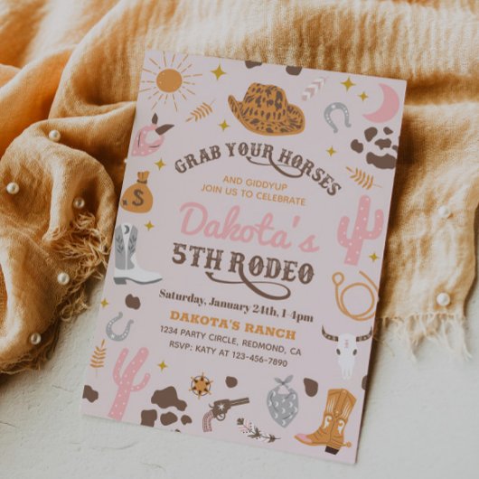 Invitation à l'anniversaire de la fille | 5e Invit