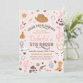 Invitation à l'anniversaire de la fille | 5e Invit (Debout devant)