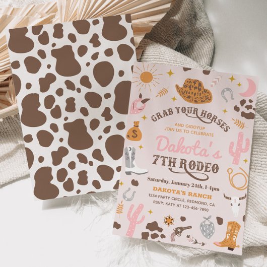 Invitation à l'anniversaire de la fille | 7e Invit