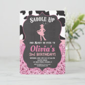 Invitation à l'anniversaire de la fille bandana em (Debout devant)