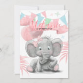 Invitation à l'anniversaire de la fille de la fête (Dos)