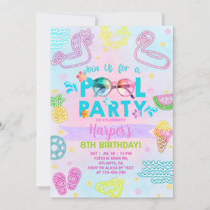 Invitation à l'anniversaire de la fille de la pisc