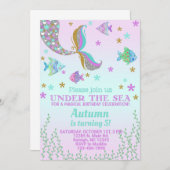 Invitation à l'anniversaire de la fille de la sirè (Devant / Derrière)