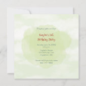 Invitation à l'anniversaire de la fille du moteur  (Dos)