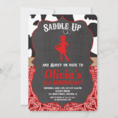 Invitation à l'anniversaire de la fille Impression (Devant)