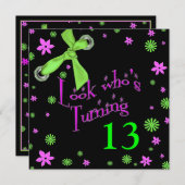 Invitation à l'anniversaire de la fille, INSERT AG (Devant / Derrière)