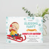 Invitation à l'anniversaire de la fille qui dort (Debout devant)