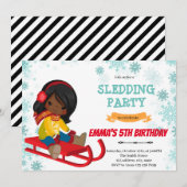 Invitation à l'anniversaire de la fille qui dort (Devant / Derrière)