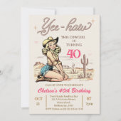 Invitation à l'anniversaire de la fille Yee-haw vi (Devant)