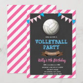 Invitation à l'anniversaire de la fillette de voll (Devant / Derrière)