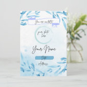 Invitation à l'anniversaire de la floraison arrièr (Debout devant)