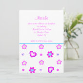 invitation à l'anniversaire de la floraison cardia (Debout devant)