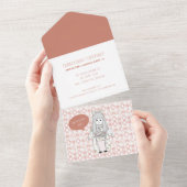 Invitation à l'anniversaire de la florale japonais (Déchirure)