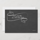 Invitation à l'anniversaire de la florale rose (Dos)