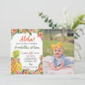 Invitation à l'anniversaire de la flore tropicale (Debout devant)