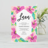 Invitation à l'anniversaire de la flore tropicale  (Debout devant)