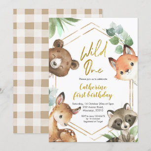 Invitation à l'anniversaire de la forêt sauvage