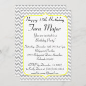 Invitation à l'anniversaire de la frontière jaune  (Devant / Derrière)