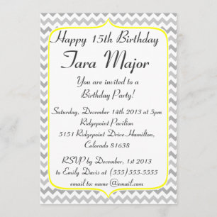 Invitation à l'anniversaire de la frontière jaune