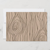 Invitation à l'anniversaire de la girafe de Boho (Dos)