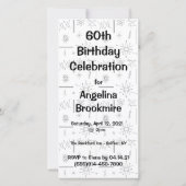 Invitation à l'anniversaire de la Golden Girl (Dos)