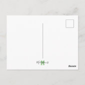 Invitation à l'anniversaire de la grenouille (Dos)