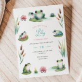 Invitation à l'anniversaire de la grenouille