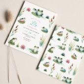 Invitation à l'anniversaire de la grenouille