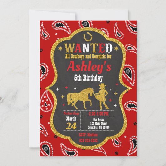 Invitation à l'anniversaire de la jeune fille / Oc (Devant)