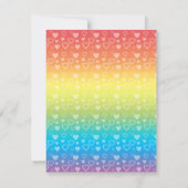 Invitation à l'anniversaire de la licorne (Dos)