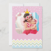 Invitation à l'anniversaire de la licorne arc-en-c (Dos)