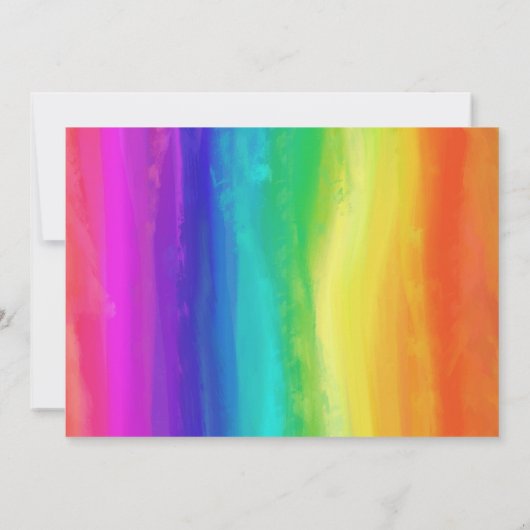 Invitation à l'anniversaire de la licorne. Gâteau (Dos)